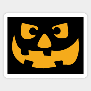 Kids Spooky Halloween Jack O' Lantern Face Sticker